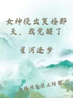 女神提出复婚那天，我觉醒了